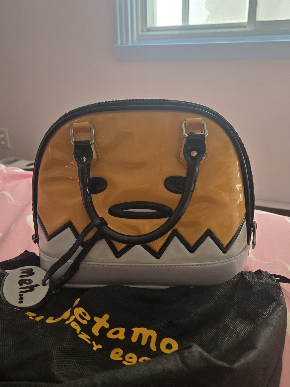 Gudetama Yellow & White Mini Handbag - Sanrio - Picture 2 of 5